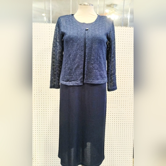 Lane Bryant Navy Blue Dress Set - Picture 3 of 11